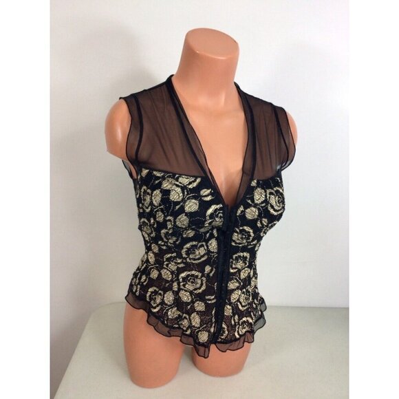 Papillon Blanc Lace Bustier Top Womens Medium - Picture 7 of 7